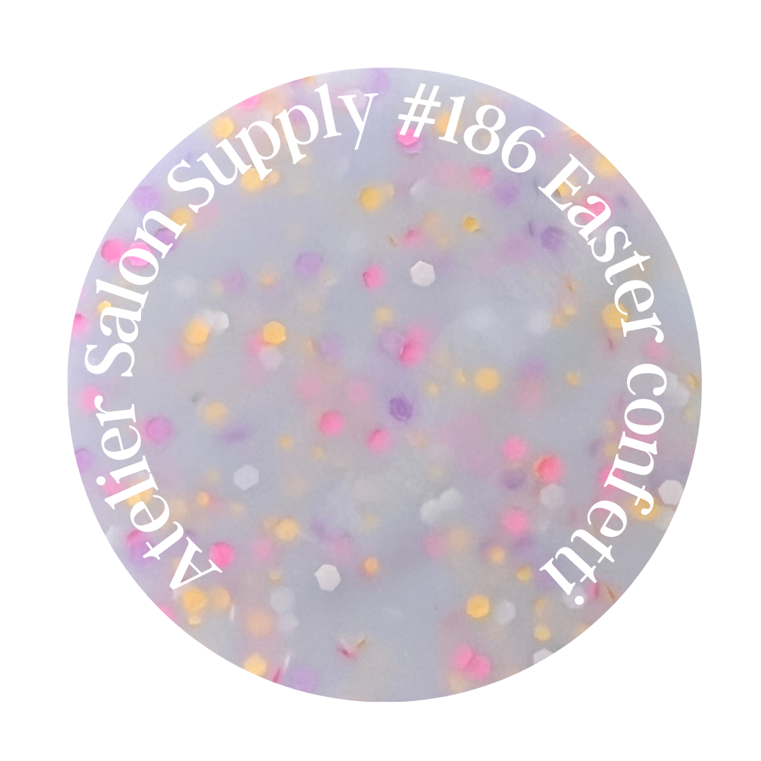 Atelier Gel Polish 186 / 689 EASTER BASE GRIS PUNTOS COLORES