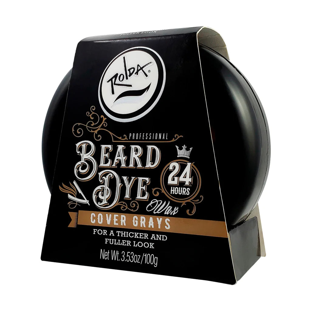 ROLDA BEARD DYE COVER GRAYS-BLACK 3.53oz