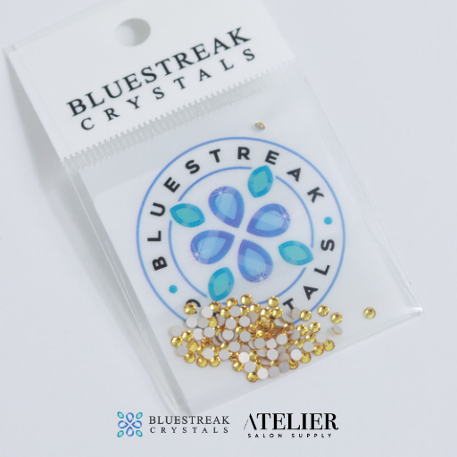 Preciosa SS5 Light Topaz Flatback Crystal (Non Hotfix)