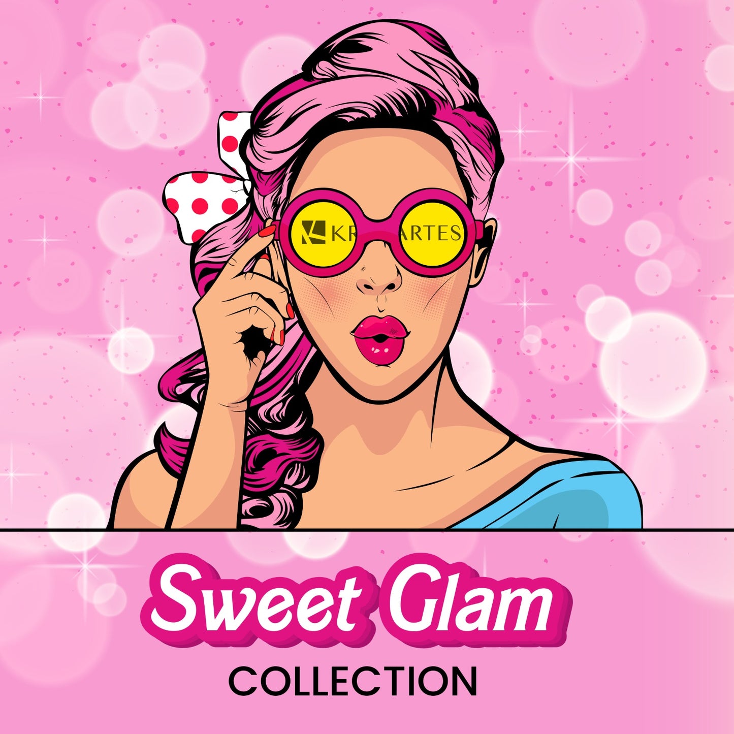 KREARTES BARBIE ACRYLIC SWEET GLAM COLLECTION