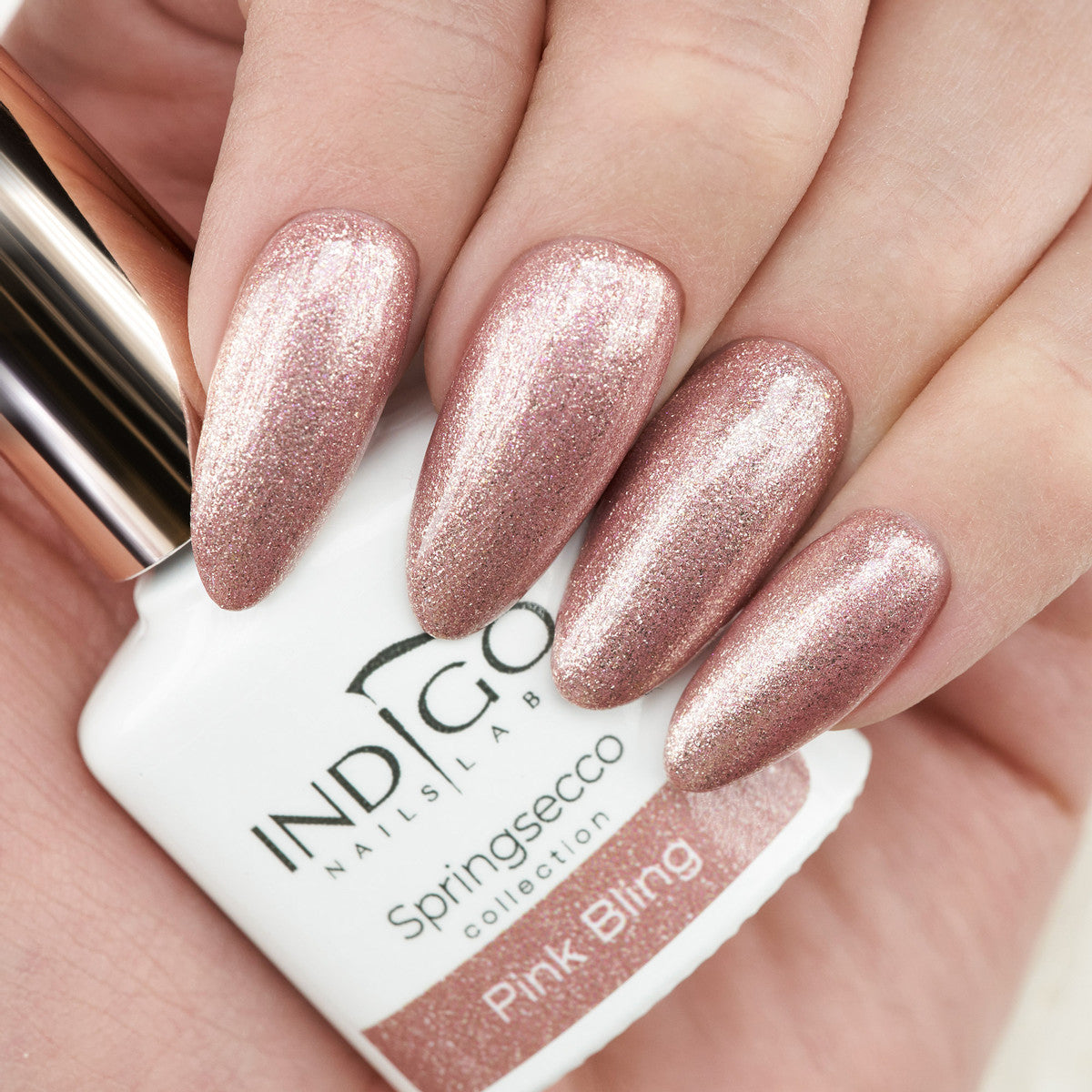 Indigo Pink Bling Gel Polish