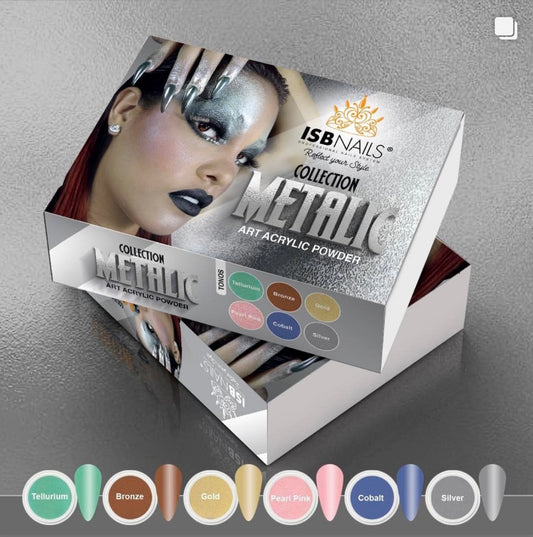 COLECCION METALIC ISB NAILS 6 COLORES DE 1/4OZ