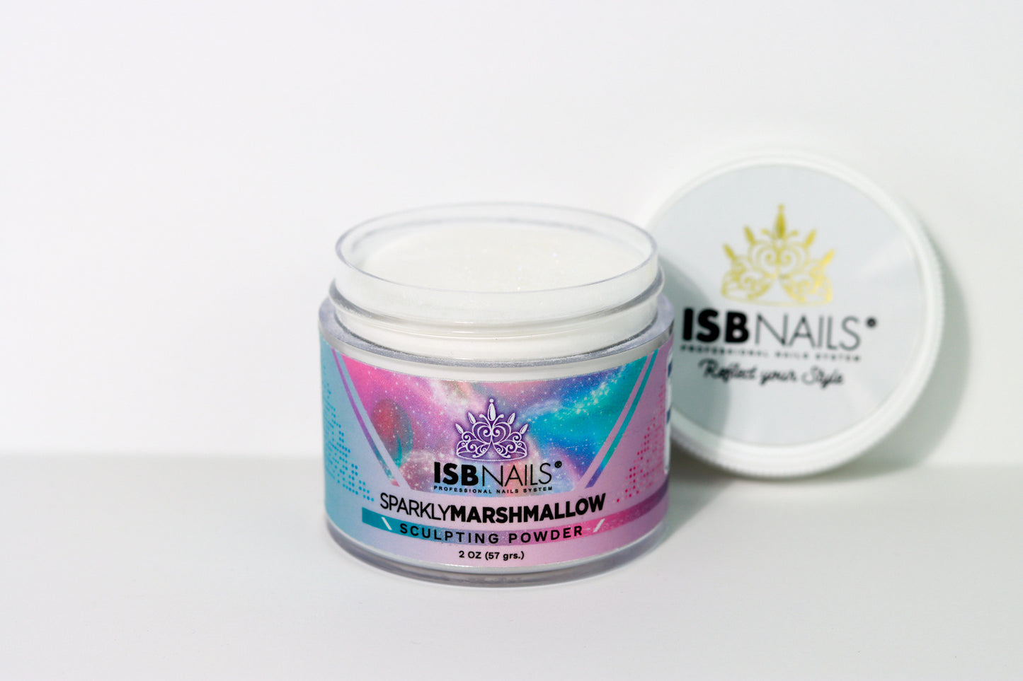 ISABELLANAILS SPARKLY MARSHMALLOW 1oz