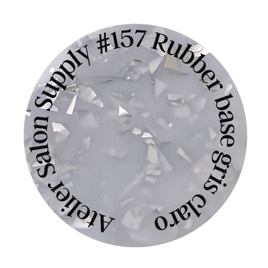 Atelier Rubber Base Gris Claro Foil Plata #157