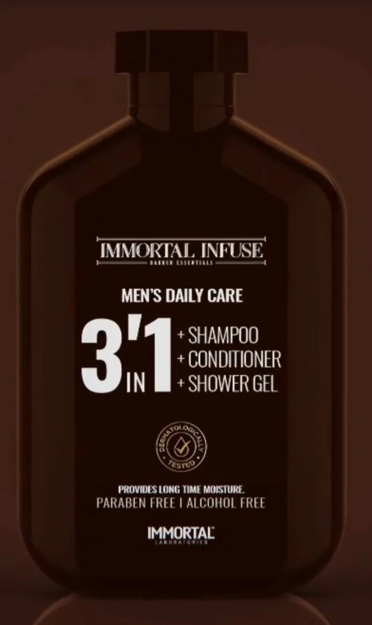 IMMORTAL MENS DAILY CARE SHAMPOO 3 IN 1