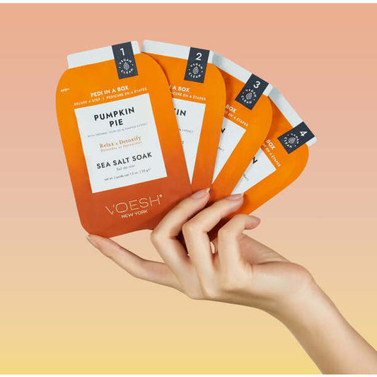 Voesh Deluxe Pedicure in a Box - 4-Step PUMPKIN PIE