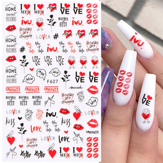 F627 VALENTINE STICKERS